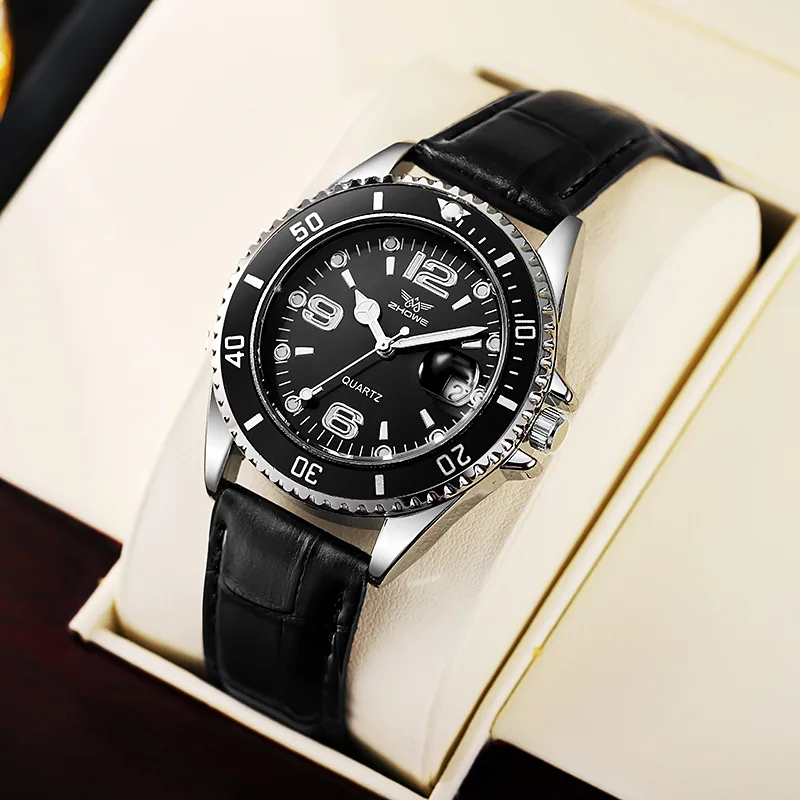 Omega Watch Constellation - Fashion Leather Strap Men Business Watches