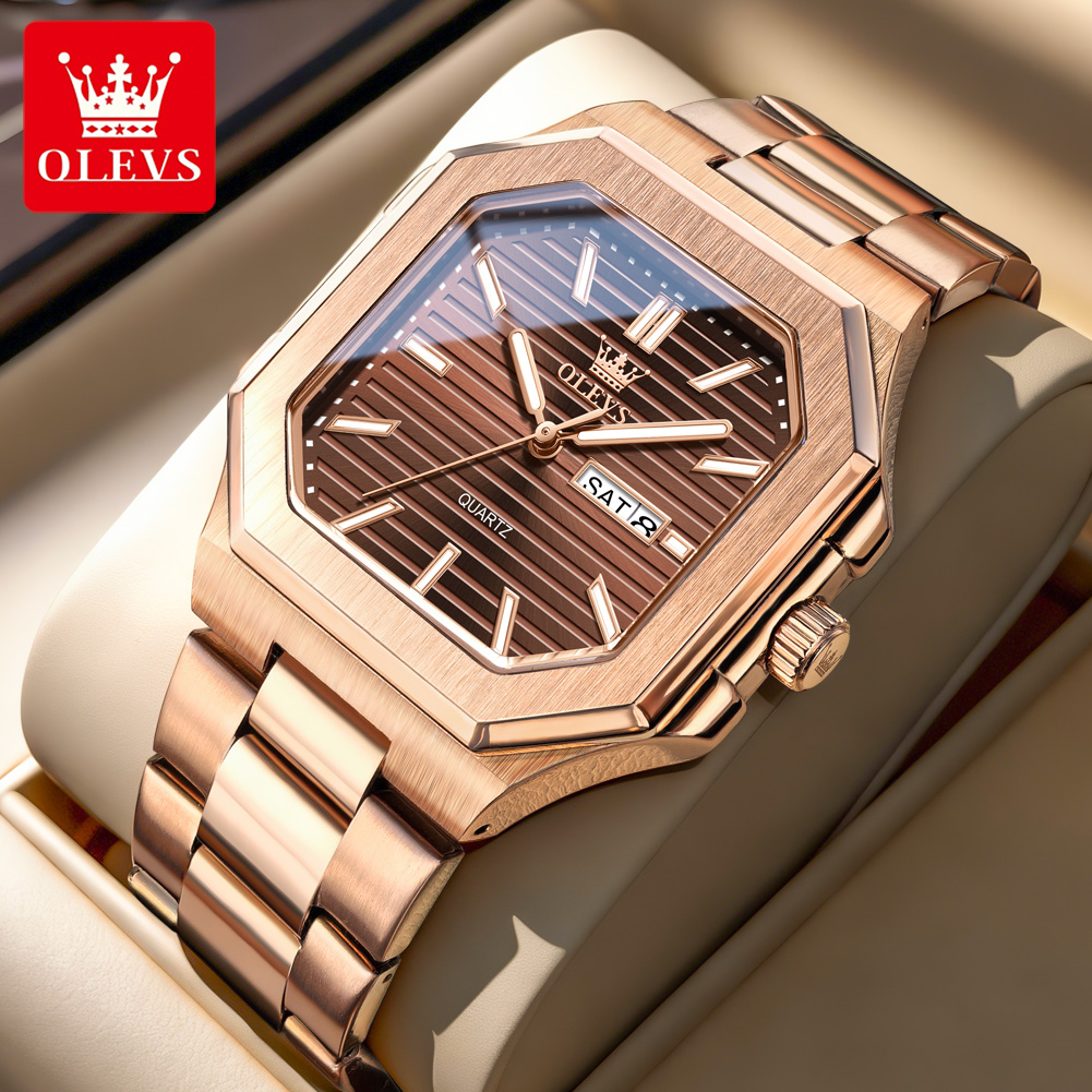 Cartier Watch Tank - OLEVS Brand Original Square Quartz Watches