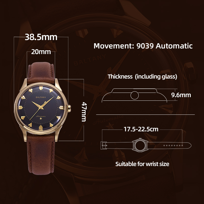 Baltany Men Automatic Watch 38 - огляд і ціна Omega Watch Constellation
