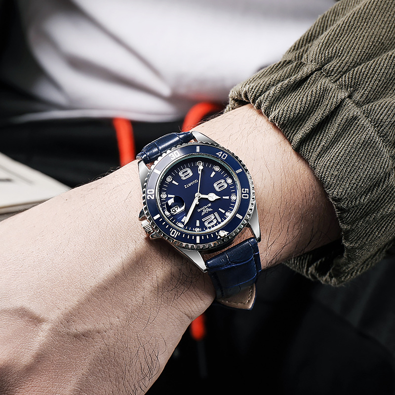 Fashion Leather Strap Men Busi - огляд і ціна Omega Watch Constellation