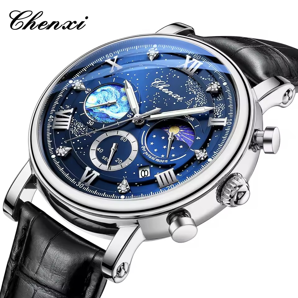 CHENXI 972 Sun Stars Stopwatch - огляд і ціна Omega Watch Constellation