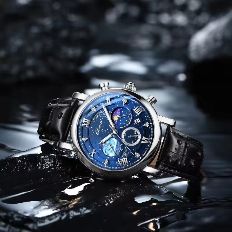 CHENXI 972 Sun Stars Stopwatch - огляд і ціна Omega Watch Constellation