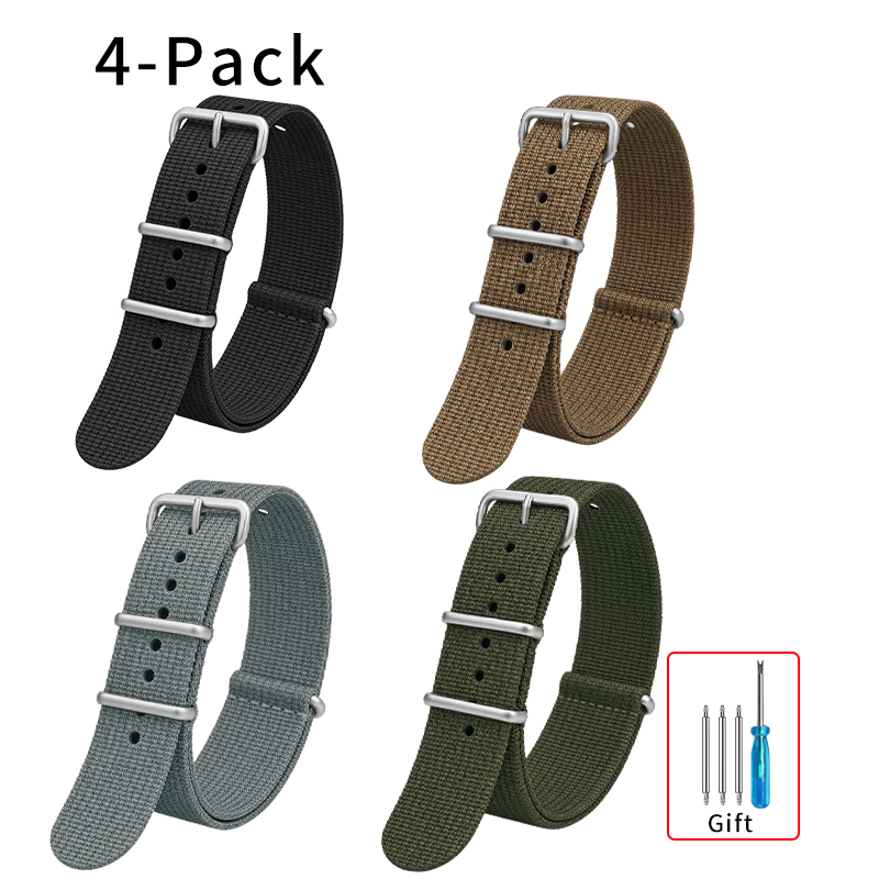 Premium Quality Ribbed Nato Ny - огляд і ціна Nato Strap Nylon