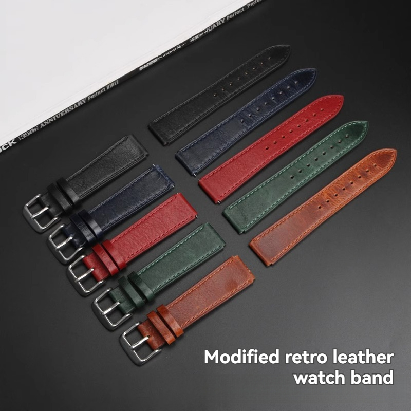 New Retro Cowhide Watchband fo - огляд і ціна Nato Strap Nylon
