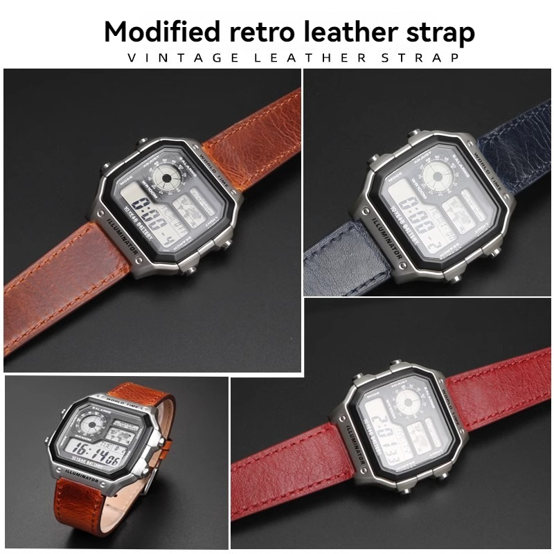 New Retro Cowhide Watchband fo - огляд і ціна Nato Strap Nylon