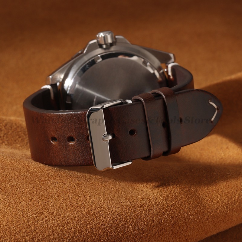 Handmade Retro Oil Wax Genuine - огляд і ціна Suede Strap Watch