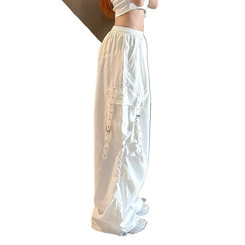 Women White Parachute Cargo Pa - огляд і ціна Parachute Strap Elastic
