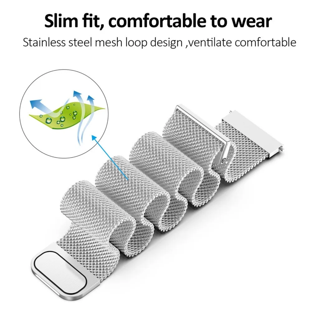 for SmartWatch watchband 20mm  - огляд і ціна Milanese Loop Magnetic